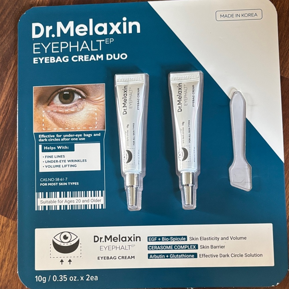 1-pack Dr.Melaxin EYEPHALT EP Eyebag Cream Duo 10g EGF Lifting Dark Circles